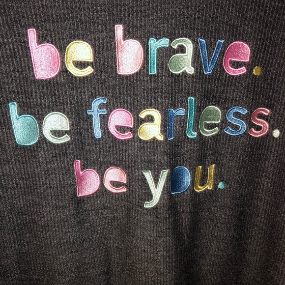 💪🏻 be brave be fearless be you sweatshirt. Jadelynn Brook💞 XL - Picture 2 of 5